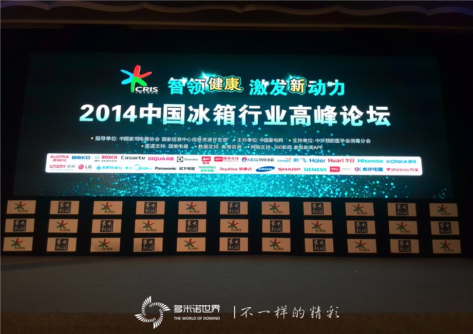 立體多米諾道具啟動(dòng)2014中國(guó)冰箱行業(yè)高峰論壇